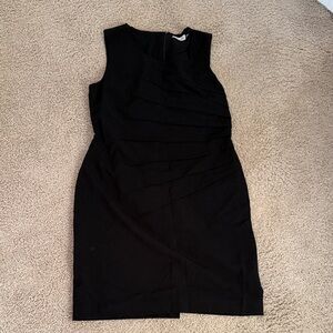 Calvin Klein Black Sleeveless Midi Dress